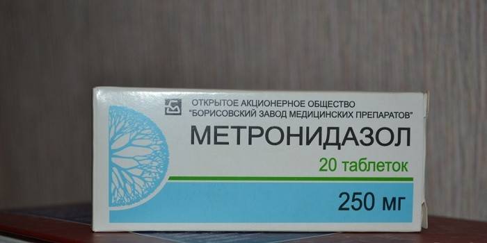 Comprimidos de metronidazol por paquete