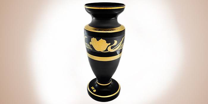 Florero, modelo de flor dorada, de Egermann