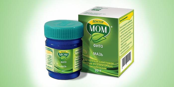 Dr. Mom bálsamo em embalagem