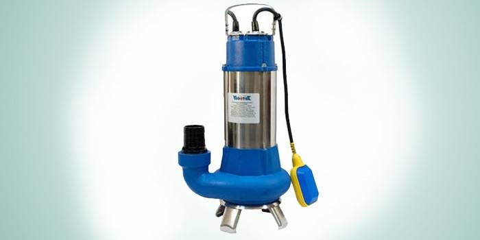A bomba fecal com um moedor de Vodotok V1100FD