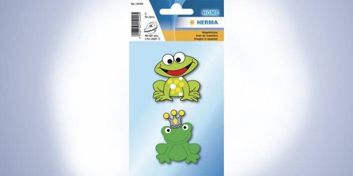 Embalaje de pegatinas térmicas La princesa rana