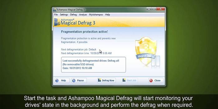 Ashampoo Magical Defrag Pobierz okno