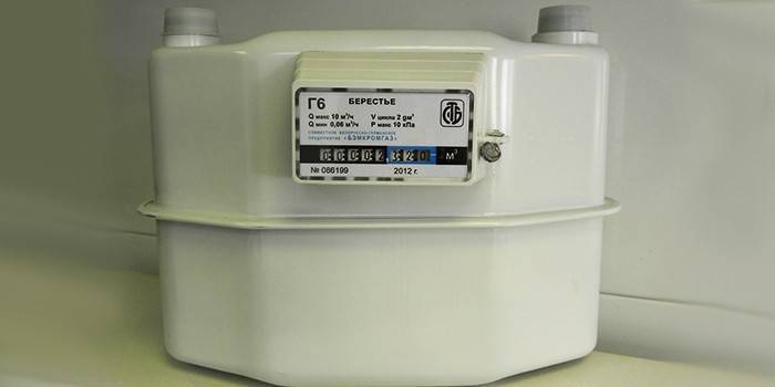 Mechanický membránový plynomer Berestye G6 (G6)