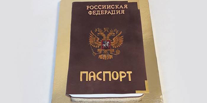 Sob a forma de um passaporte