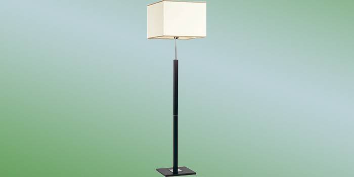 Luminária de pé com abajur retangular Alfa EWA VENGE 10339