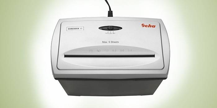Triturador de documentos elétrico Geha X5