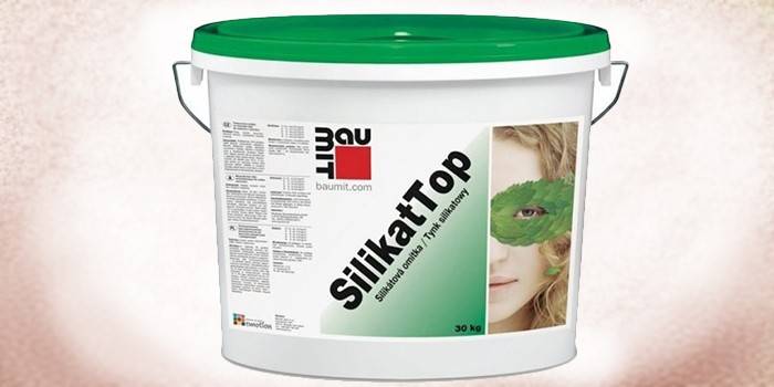 Balde com silicato Baumit SilikatTop Kratz Repro gesso