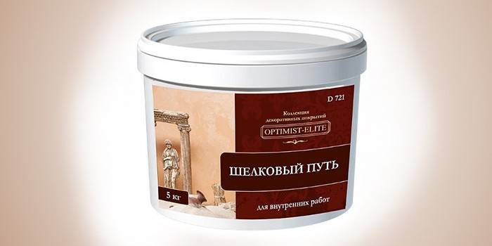 Tarro con yeso decorativo de seda Silk Road D721