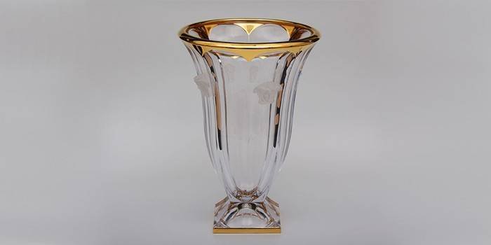 Jarrón de gorgona, modelo de cristal de bohemia
