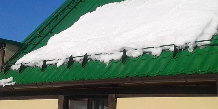 Cortador de neve na casa