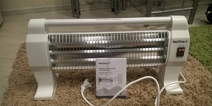 Podlahové infračervené prenosné kúrenie NEOCLIMA NQH-1,2I 1,2 kW