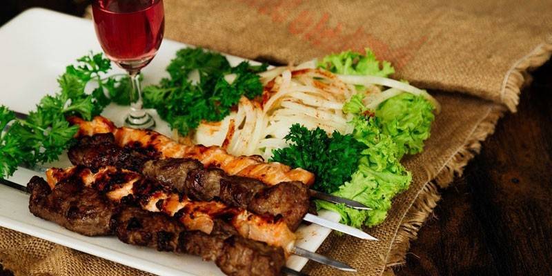 Grill z winem