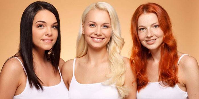 Blondynka, brunetka i ruda