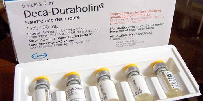 A droga Deca-Durabolin em garrafas