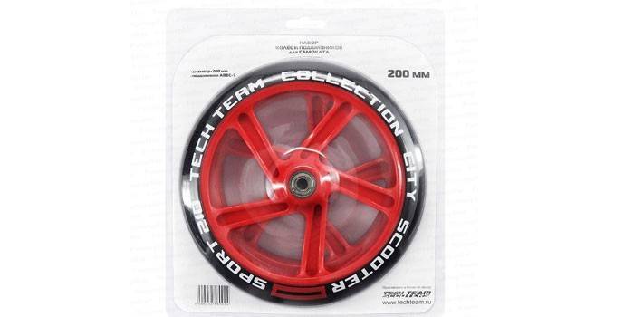 Com rolamento Tech Team red 125