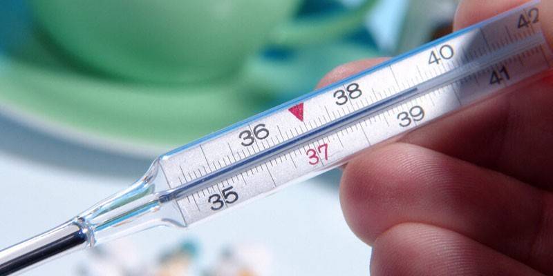 Bir termometre üzerinde yüksek sıcaklık