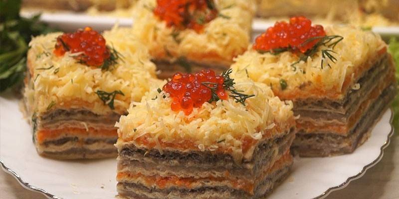 Pastel de arenque con queso