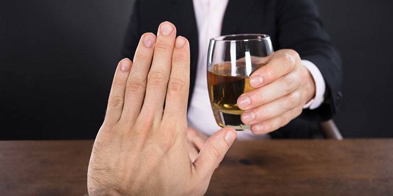 Parando de álcool