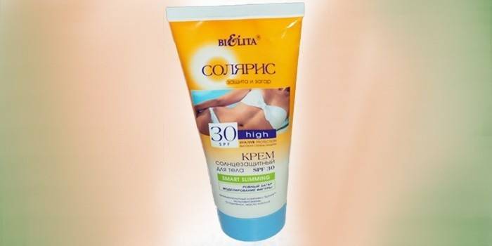 Creme protetor solar com proteção UV BiElita, SPF 30