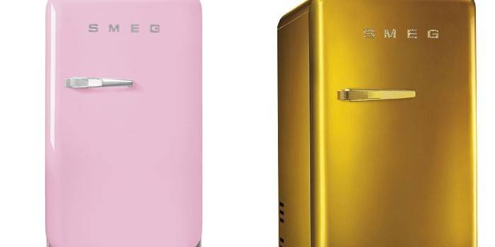 Dois modelos Smeg FAB5RPK em cores diferentes