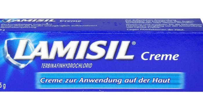 Crema Lamisil en el paquete