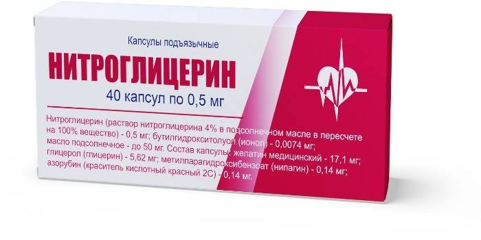 Nitroglycerín v tabletách