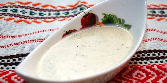 Salsa de queso parmesano