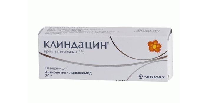 Crema vaginal clindacina