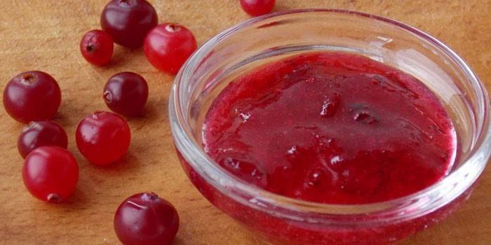 Cranberries com açúcar