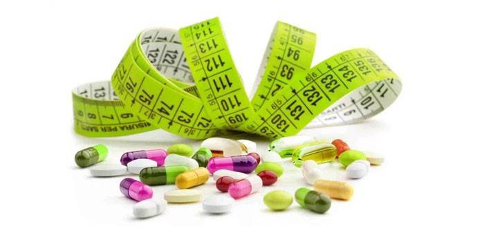 Medicamentos e centímetro