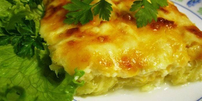 Assado com queijo