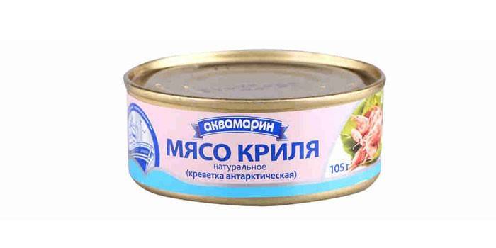 Mięso z kryla w puszkach