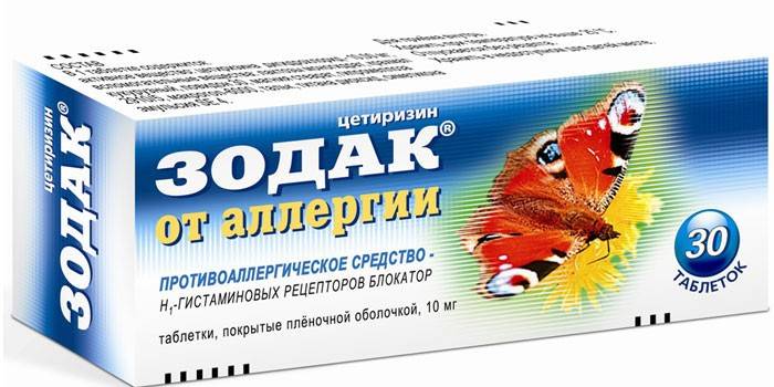 Droga Zodak na alergie