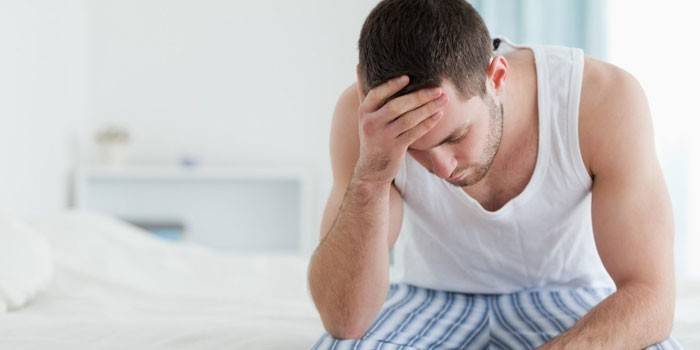 Prostatite em um homem jovem