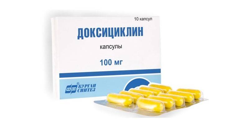 Cápsulas de doxiciclina