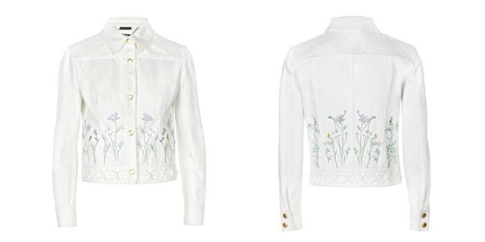Biela s výšivkou Alexander McQueen