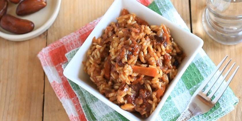 Pilaf com nozes