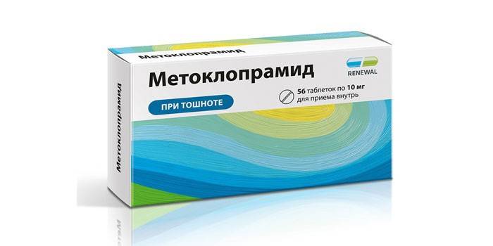 Tabletki metoklopramidu