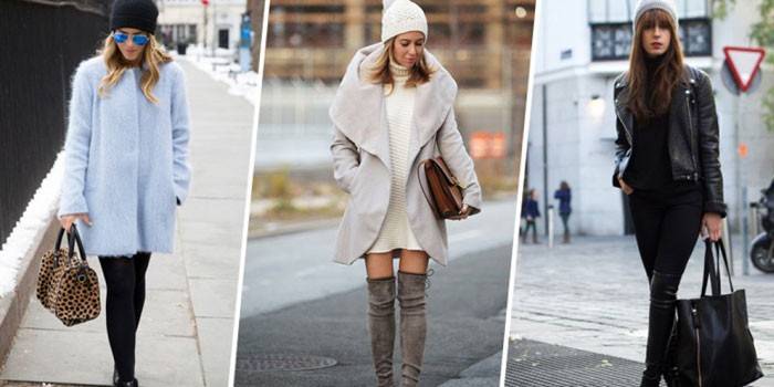 Imágenes femeninas con estilo con un gorro