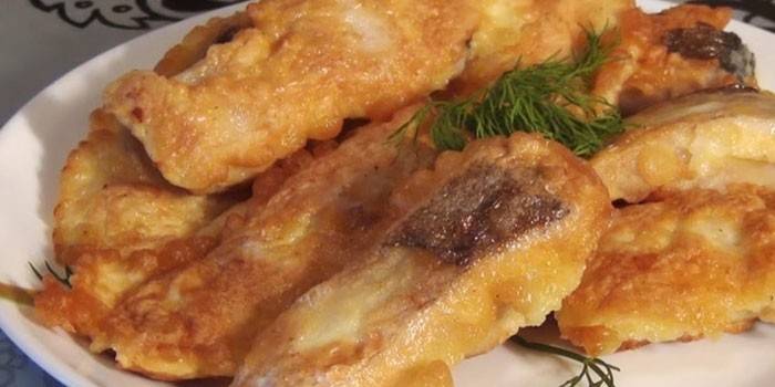 Cerveza frita pescado