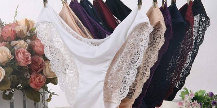 Dimensionamento de calcinhas femininas