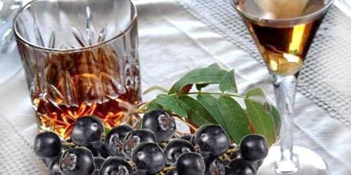 Enchimento de chokeberry