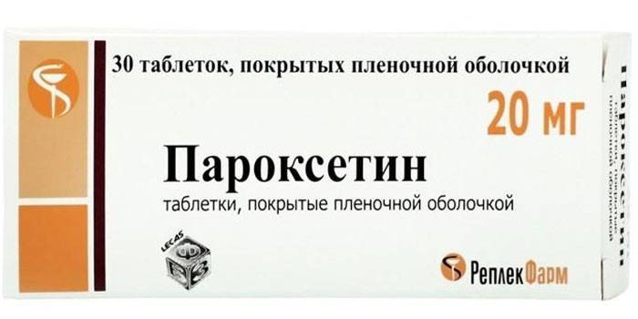 Tablety paroxetínu