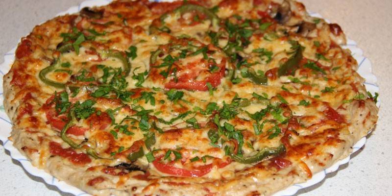 Pizza con carne picada