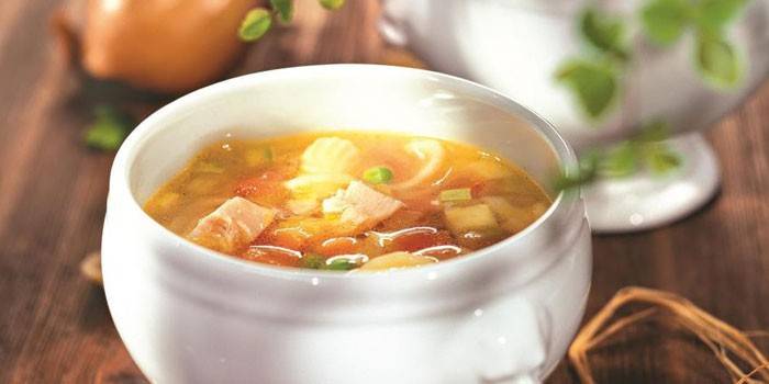 Minestrone s kuracím mäsom