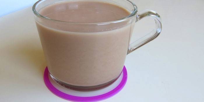 Con chocolate y almendras