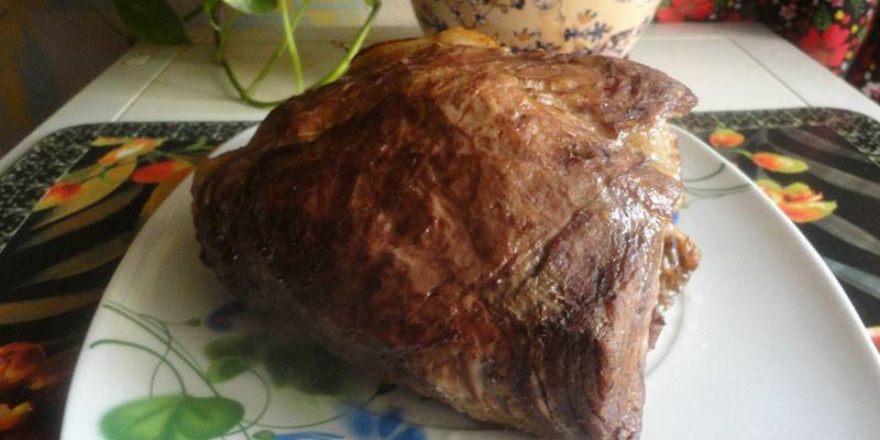 Carne al horno en escabeche con miel