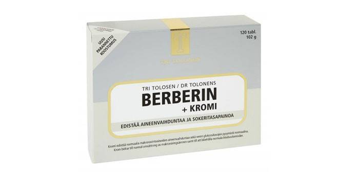 Berberine no pacote