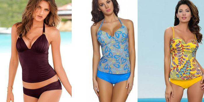 Modelos de maiô Tankini