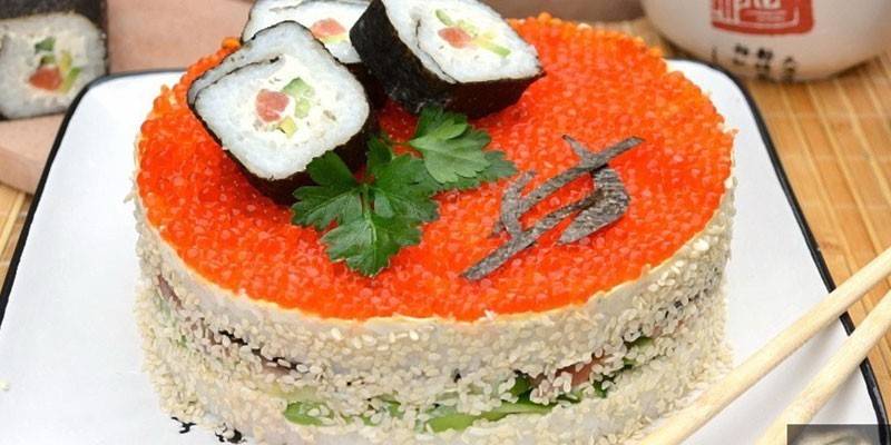 Gotowe ciasto sushi